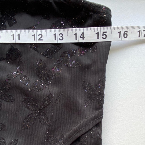 Vintage Slip Dress Mesh Overlay Sparkly Y2K Whimsigoth Long Strappy M 8Tall Vamp - Picture 10 of 15